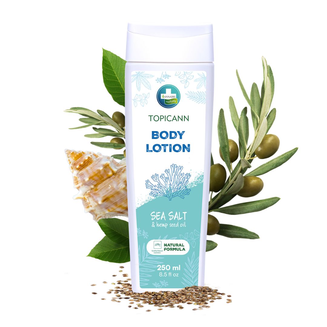 Creme Corporal TOPICANN - Bodymilk natural para pele atópica 250ml