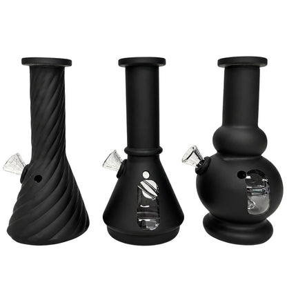 Mini Bong Best Buds Beaker Preto – 15 cm