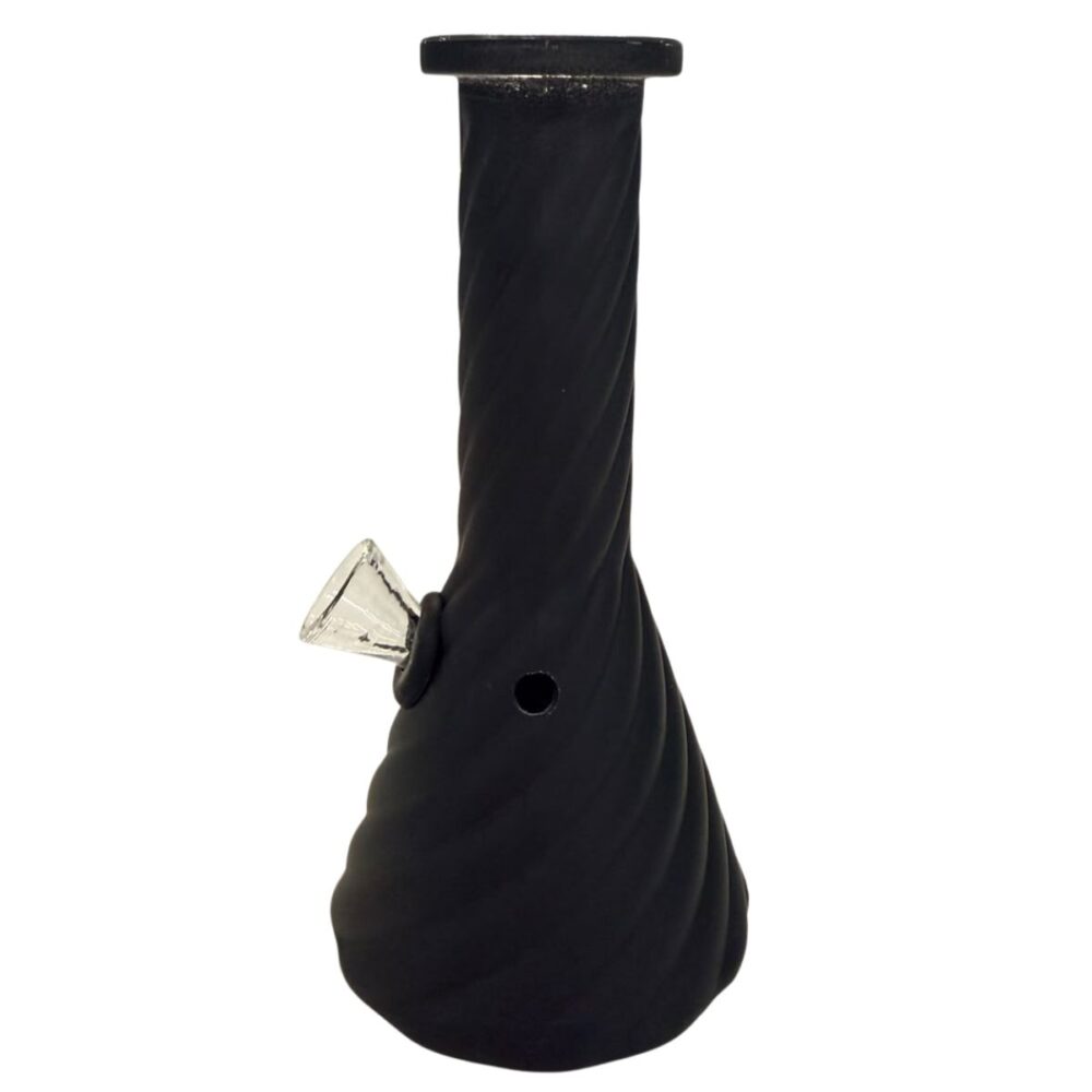 Mini Bong Best Buds Beaker Preto – 15 cm