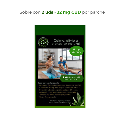 Adesivos Transdérmicos CBD 32mg - 2 Unidades