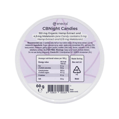 Enecta CBNight Gummies CBD, CBN e Melatonina - 30 Unidades